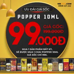 BẠN ĐƯỢC MUA THÊM 1 CHAI POPPER 10ML GIÁ CHỈ 99K (GIÁ GỐC 199K)