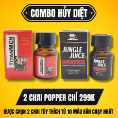 COMBO 2 POPPER 10ML ĐƯỢC CHỌN THEO Ý THÍCH
