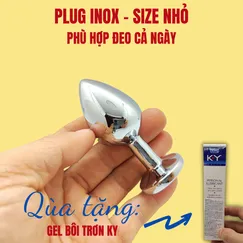 PLUG INOX KÍCH THÍCH TUYẾN TIỀN LIỆT - TẶNG GEL