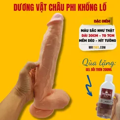 Dương vật Châu Phi khổng lồ 30cm - Tặng gel 200ml.