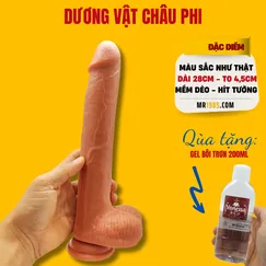 Dương vật Châu Phi 28cm - Tặng gel 200ml