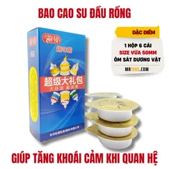 Bao cao su đầu rồng, hộp 6 cái