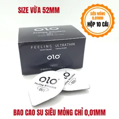 Bao cao su OLO siêu mỏng 0,01mm