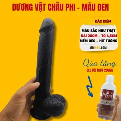 Dương vật Châu Phi 28cm - Tặng gel 200ml