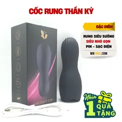 Cốc rung thần kỳ - Tự động bắn tinh - Tặng gel KY
