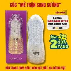 Cốc thủ dâm MÊ TRẬN SUNG SƯỚNG. Tặng gel bôi trơn và vòng ku.