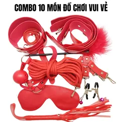 Bộ đồ chơi bắt cướp BDSM - ĐỎ