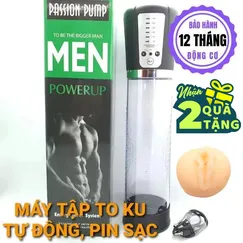 Máy tập to dương vật tự động, pin sạc