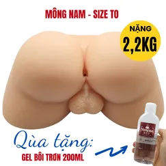 Mông Nam silicon thủ dâm cao cấp size to. Tặng gel bôi trơn 200ml.