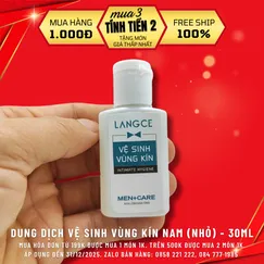 MUA KÈM HÓA ĐƠN TỪ 199K - GEL VỆ SINH DƯƠNG VẬT 30ML 1.000Đ