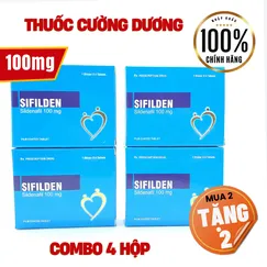 Combo 4 hộp - Thuốc  cường dương, kích nứng 100mg