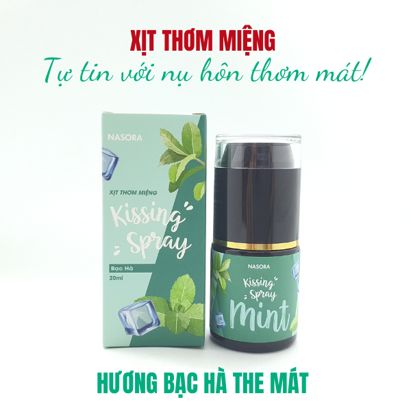 Xịt thơm miệng 20ml - Hương bạc hà the mát