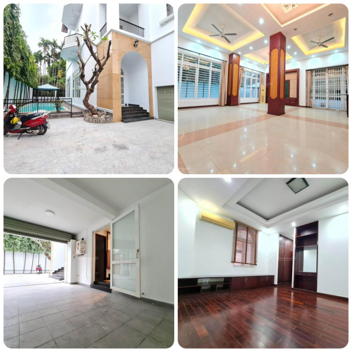 cho thuê biệt thự thảo điền quốc hương hồ bơi sân vườn