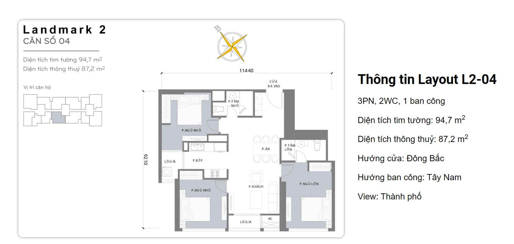 Bán căn hộ Vinhomes Central Park 3PN Lanmark 2 Bán căn hộ Vinhomes Central Park 3PN Lanmark 2