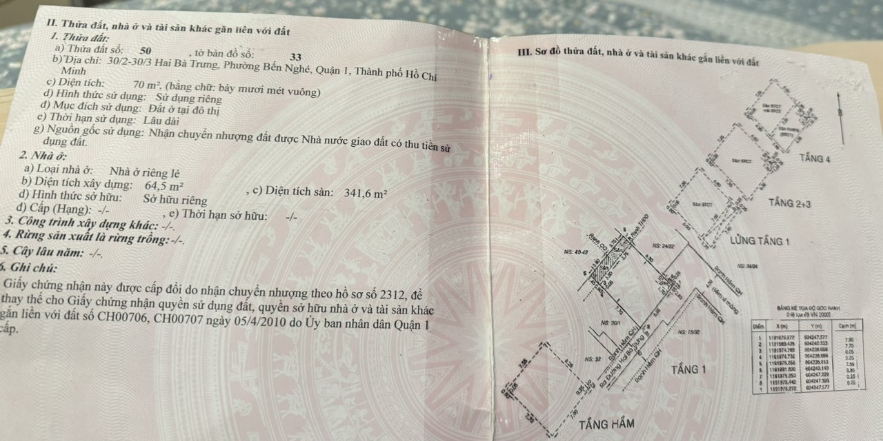 Bán nhà Quận 1 Đường Hai Bà Trưng HXH Đông Du Bán nhà Quận 1 Đường Hai Bà Trưng HXH Đông Du