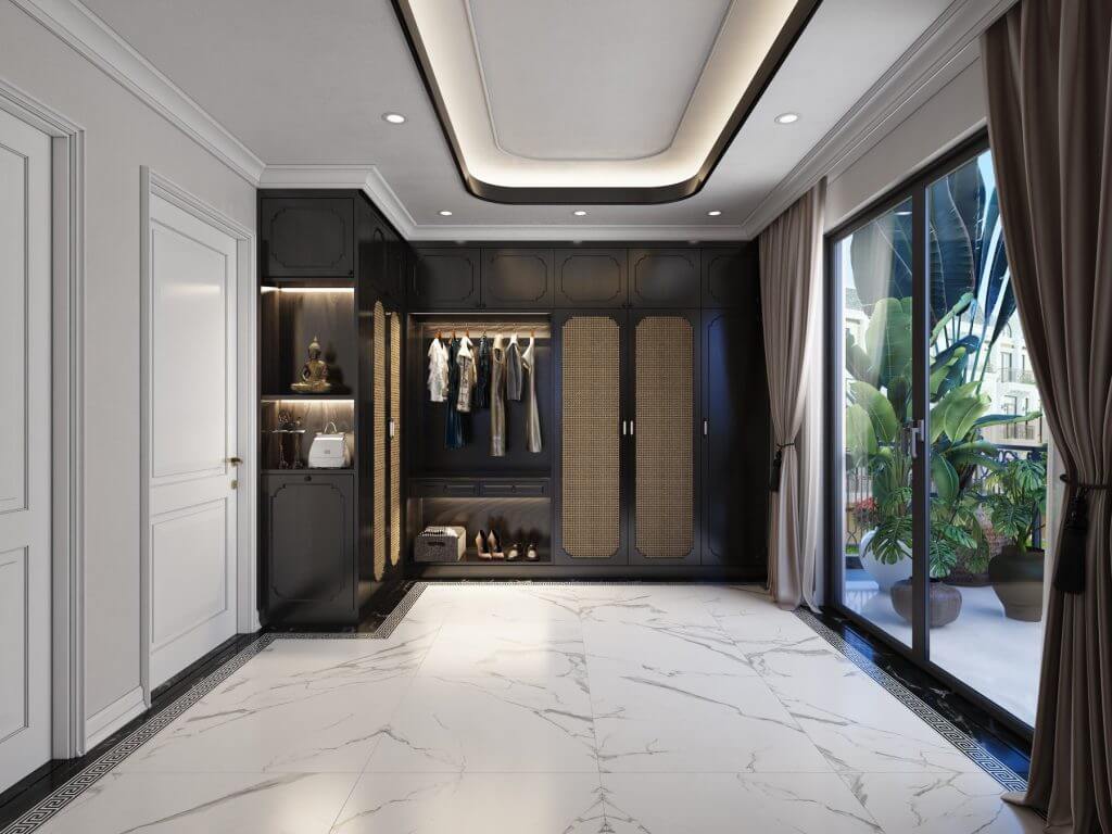 Phòng để áo quần nhà phố The Classia Khang Điền Phòng để áo quần nhà phố The Classia Khang Điền