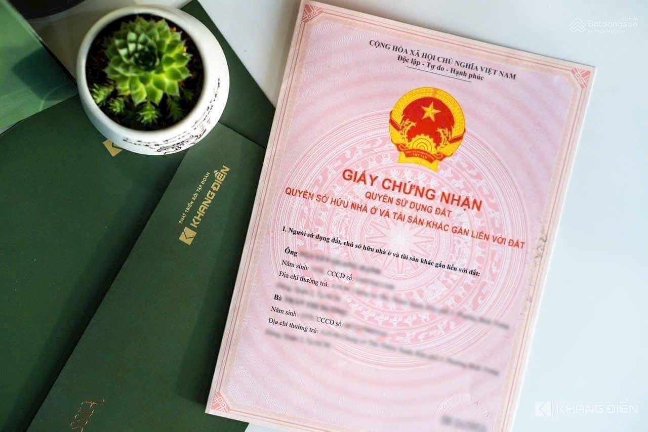 Sổ hồng nhà phố The Classia Khang Điền Sổ hồng nhà phố The Classia Khang Điền