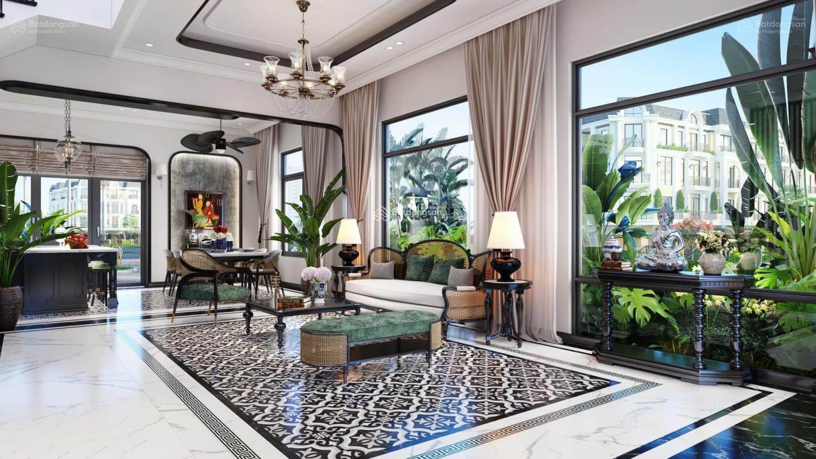 Phòng khách nhà phố The Classia Khang Điền Phòng khách nhà phố The Classia Khang Điền