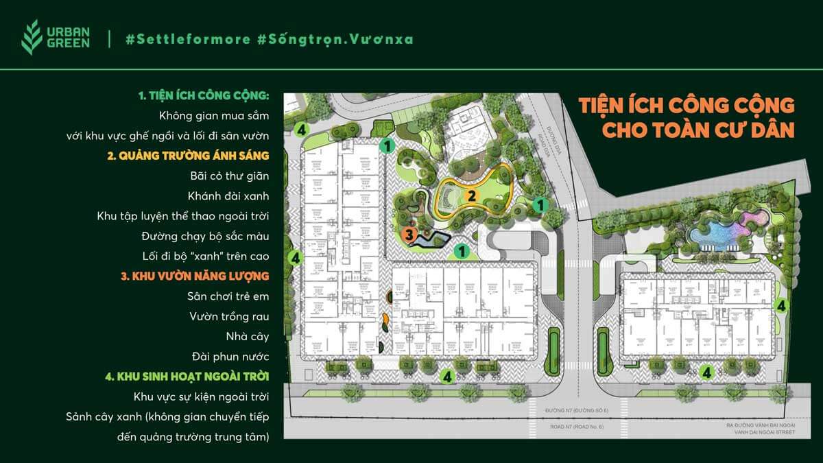 Tiện ích nội khu Urban Green Tiện ích nội khu Urban Green
