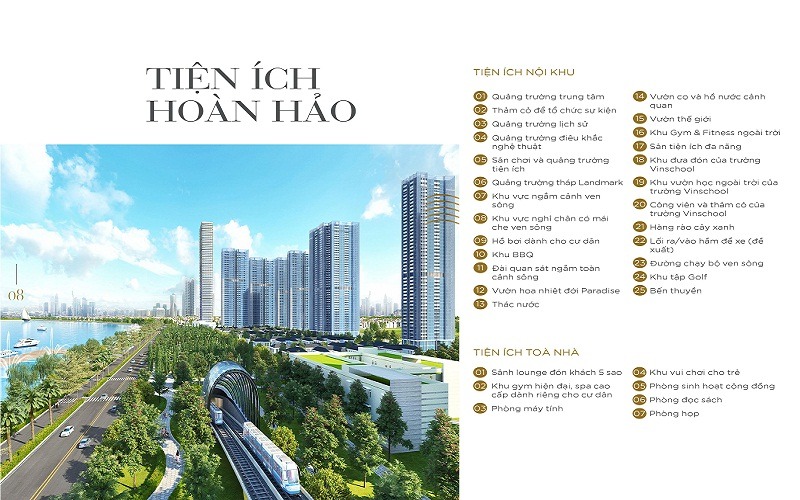 Tiện ích Vinhomes Golden River Tiện ích Vinhomes Golden River