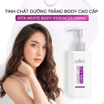 Sữa Dưỡng Trắng Da Body Cao Cấp Kita White Body Essences 180ml