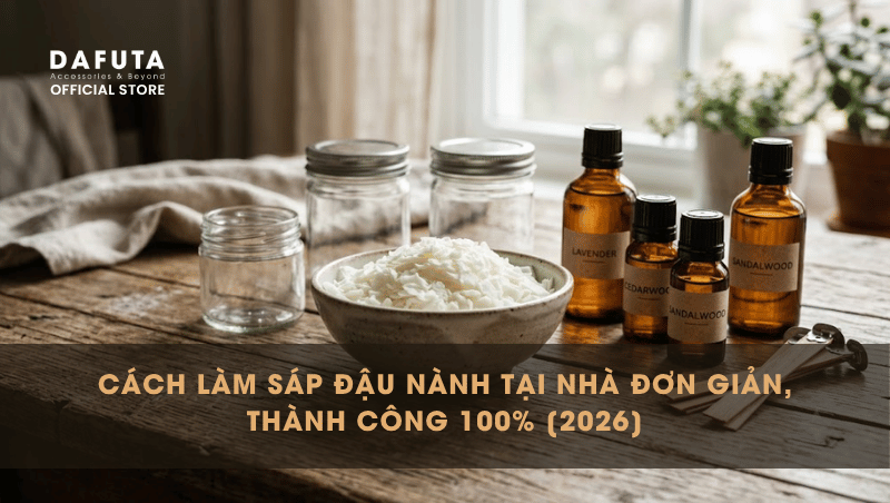 Cách làm sáp đậu nành tại nhà đơn giản