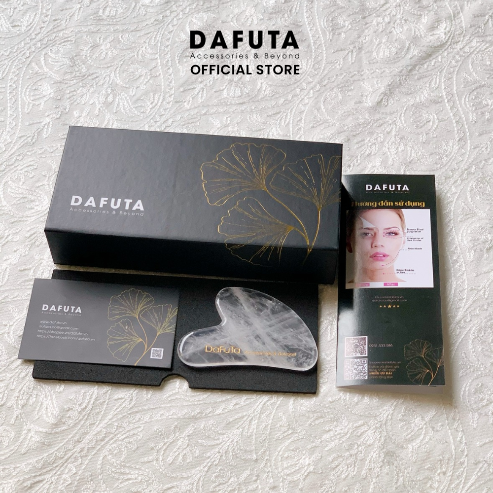 Guasha massage thạch anh trong tự nhiên Dafuta