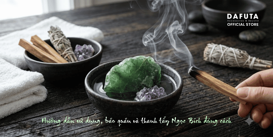 Hướng dẫn sử dụng, bảo quản và thanh tẩy Ngọc Bích đúng cách