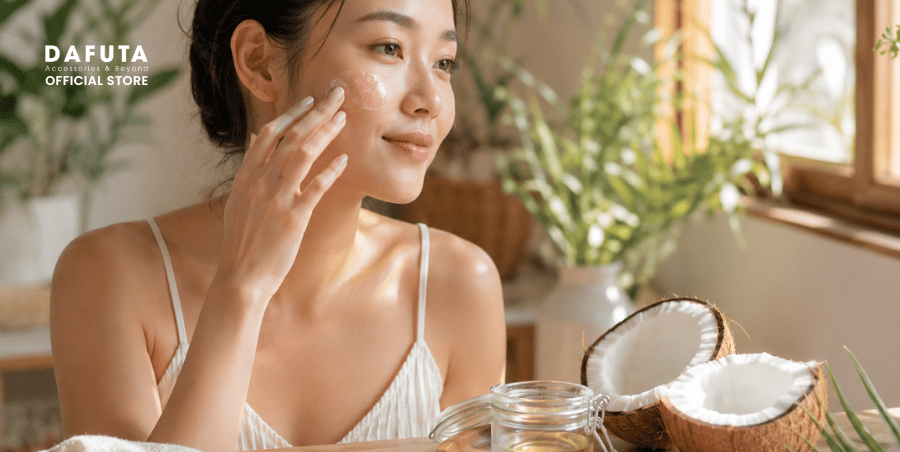 Lợi ích khi thoa dầu dừa lên mặt mỗi ngày