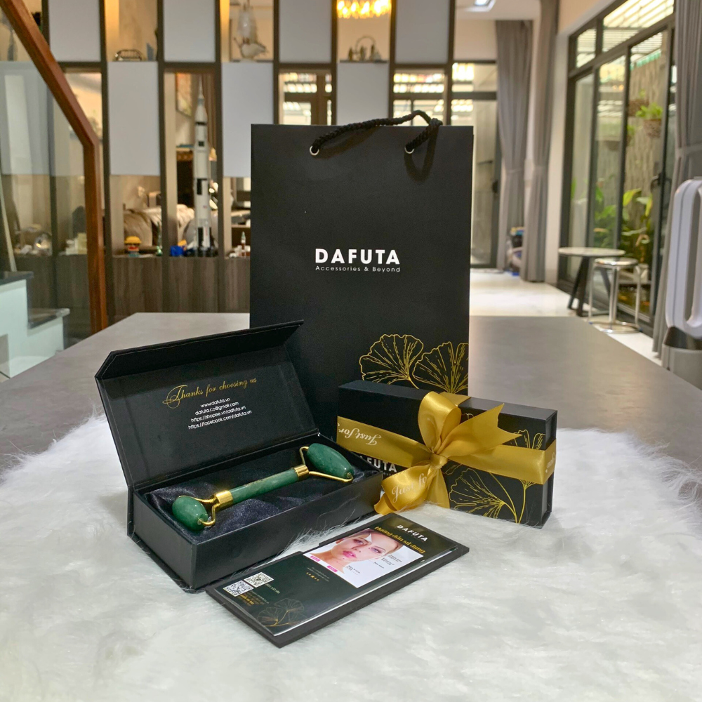 Full Box sản phẩm thanh lăn massage Aventurine Dafuta Accessories