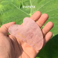 [Không Hộp] Đá Guasha Massage Thạch Anh Hồng Tự Nhiên Đạt Chuẩn PNJ Lab