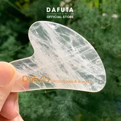 [Không Hộp] Đá Guasha Massage Thạch Anh Trong Tự Nhiên Đạt Chuẩn PNJ Lab