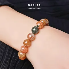 Vòng Tay Thủ Công Thạch Anh Ưu Linh Ngũ Sắc Tự Nhiên Thời Trang Nhẹ Nhàng Dành Cho Nữ 8 li Dafuta