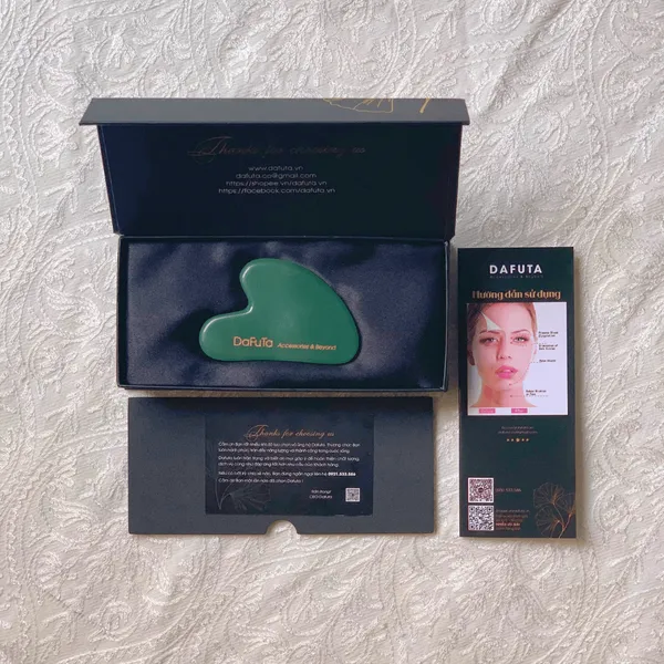 Đá Guasha chính hãng Dafuta đá Aventurine tự nhiên đạt kiểm định PNJ Lab