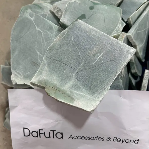 Đá Guasha chính hãng Dafuta đá Aventurine tự nhiên đạt kiểm định PNJ Lab