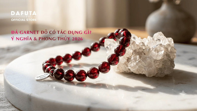 Đá Garnet Đỏ Có Tác Dụng Gì? Ý Nghĩa Năng Lượng & Bí Mật Phong Thủy 2026