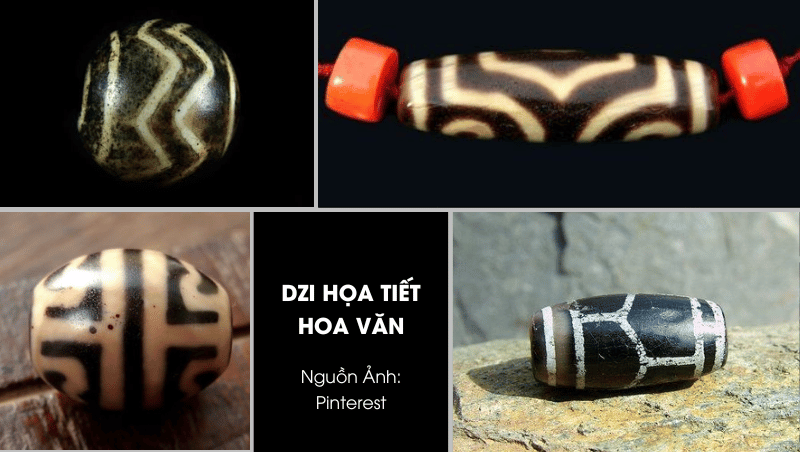 Dzi họa tiết hoa văn