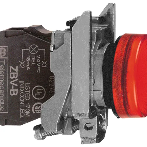 ĐÈN BÁO LED MÀU ĐỎ SCHNEIDER 24V XB4BVB4