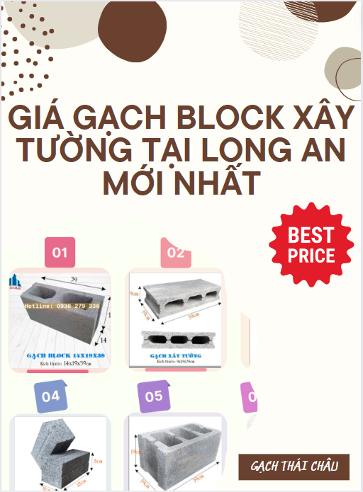 Giá Gạch Block Xây Tường Tại Long An Mới Nhất