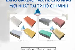 Bảng Giá Gạch Vỉa Hè Chữ Nhật Mới Nhất Tại TP Hồ Chí Minh