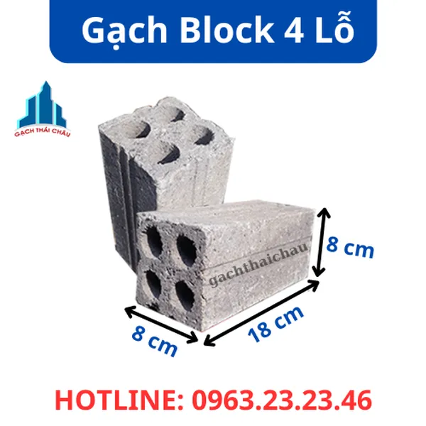 Gạch Block 4 Lỗ Và Những Điều Cần Biết