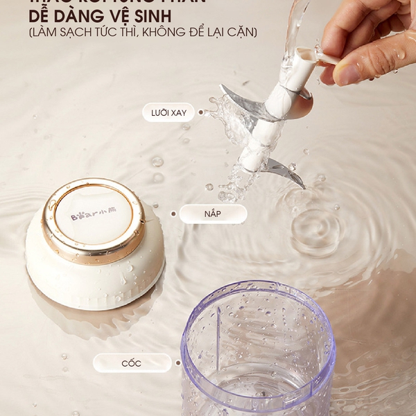 Máy Xay Tỏi Ớt Kéo Tay Bear FCH-5N02R35 - 0.2L