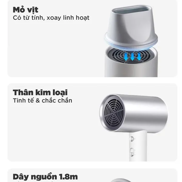 Mấy sấy tóc Bear DCF-C18E5