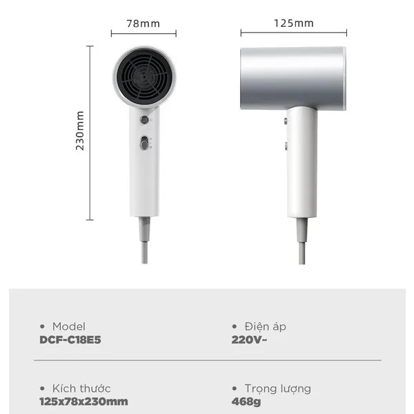 Mấy sấy tóc Bear DCF-C18E5