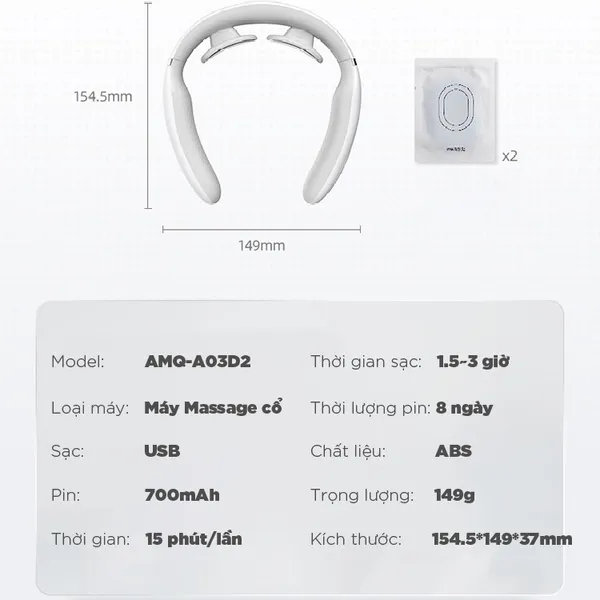 Máy massage cổ Bear AMQ-A03D2