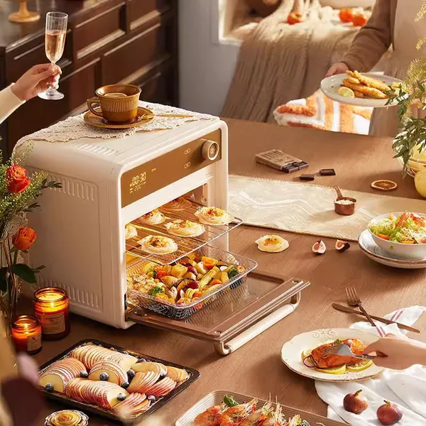 Nồi chiên không dầu, lò nướng đối lưu 18L Bear DKX-F18G5