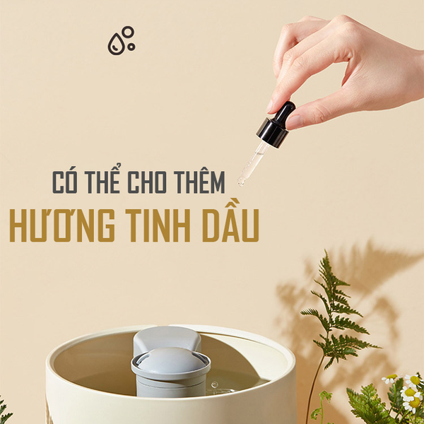 Máy phun sương tạo ẩm không khí Bear JSQ-C45U1, dung tích 4.5L, công suất lớn, không ồn, bảo hành 18 tháng