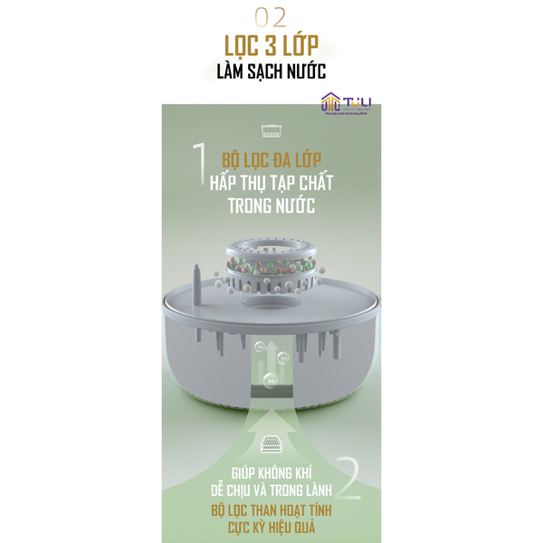 Máy phun sương tạo ẩm không khí Bear JSQ-C45U1, dung tích 4.5L, công suất lớn, không ồn, bảo hành 18 tháng