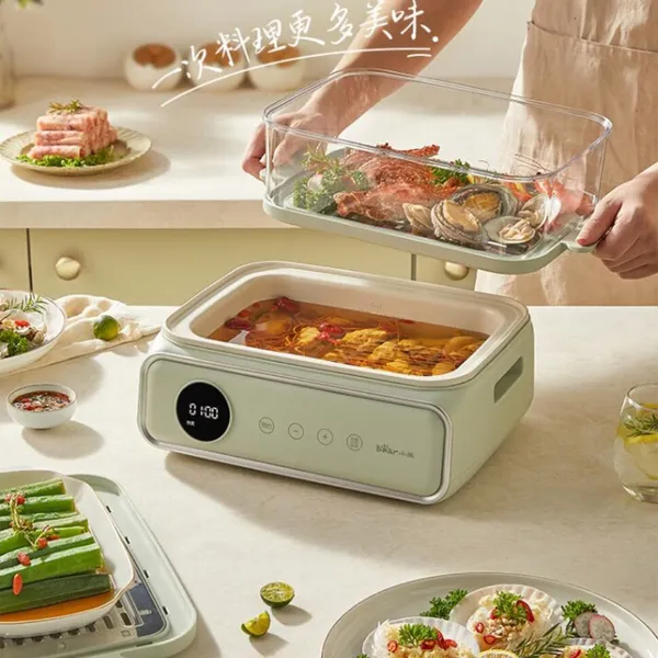 Nồi lẩu hấp đa năng 15.5L Bear DZG-P20W6