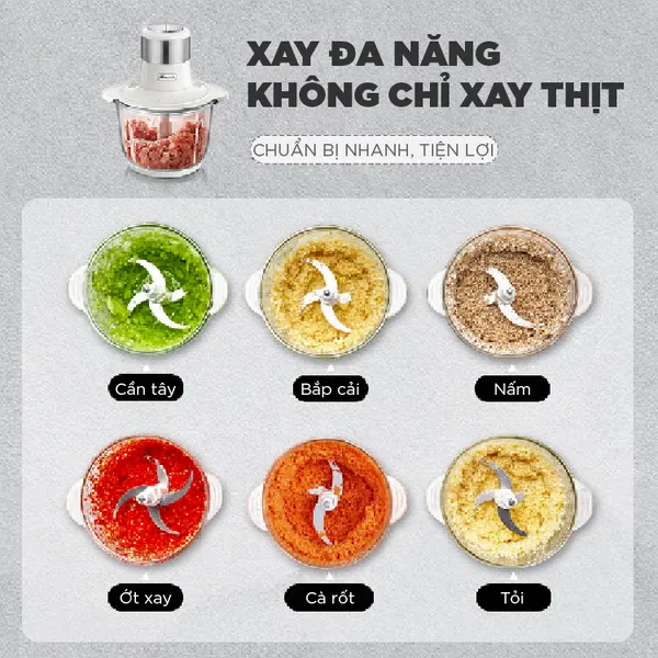 Máy xay thịt 2L Bear QSJ-C03A1